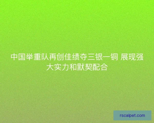 中国举重队再创佳绩夺三银一铜 展现强大实力和默契配合 中国举重队再创佳绩夺三银一铜 展现强大实力和默契配合