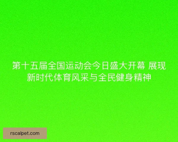 第十五届全国运动会今日盛大开幕 展现新时代体育风采与全民健身精神